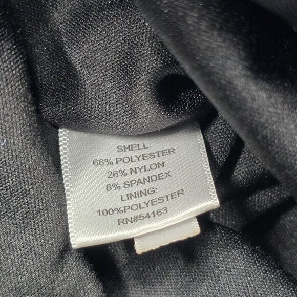 Vicky Tiel Velvet Black Blue Pink Short Sleeve Wrap Effect Dress Size L - Picture 11 of 11